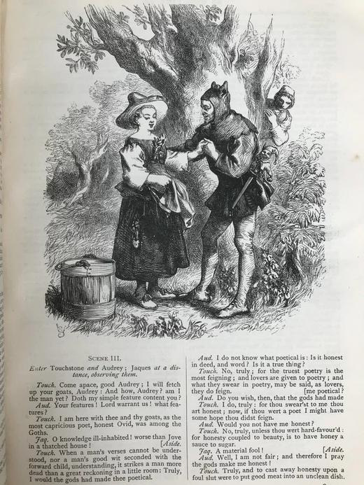 1875年 莎士比亚作品集（全2卷） 约翰·吉尔伯特340幅插图 皮装16开 商品图8