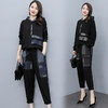 时尚气质减龄个性拼接连帽休闲舒适两件套 HR-YZC838-1 商品缩略图3