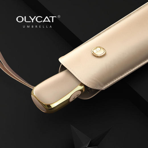 OLYCAT超轻扁形全自动伞 三折晴雨伞 便携防紫外线太阳伞 商品图6