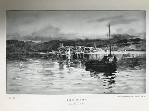 1899年 英国皇家美术学院作品图集 数百幅插图 漆布精装大16开 商品图9