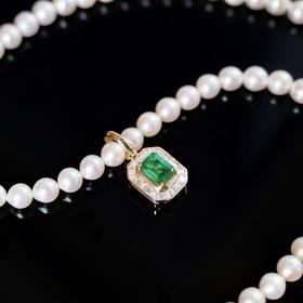 （特价）祖母绿开口两用挂坠