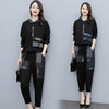时尚气质减龄个性拼接连帽休闲舒适两件套 HR-YZC838-1 商品缩略图2