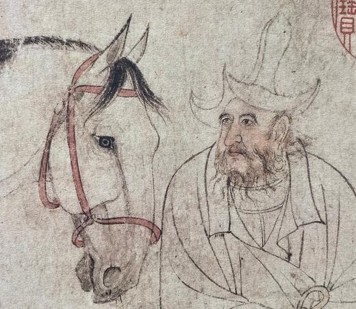 【定制书画】（北宋）李公麟《五马图》《临韦偃牧放图》纸本 手卷 馆藏书画高仿复制艺术品（付款后28天内发货） 商品图1