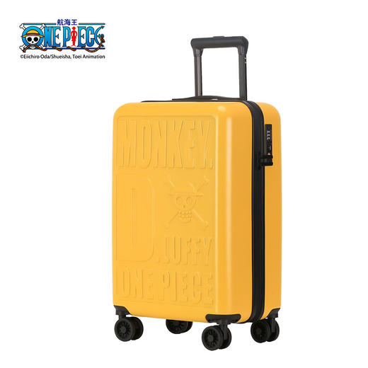 银座 航海王ONE PIECE行李箱 海贼王拉链旅行箱学生拉杆箱20英寸 男女通用 TSA密码锁A-9831 商品图4