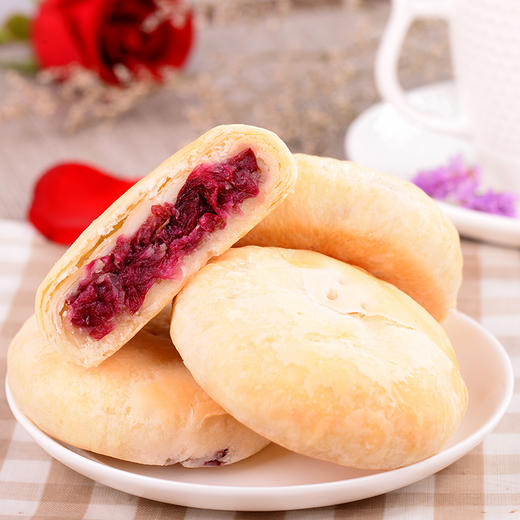 【云南特产】 经典玫瑰鲜花饼 花团锦簇提盒 60g*20枚【包邮】 商品图1