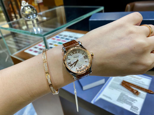 萧邦快乐钻 五钻33mm 专柜新款33mm 女士机械腕表 商品图1