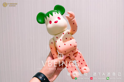 收藏系列 Be@rbrick 400%系列 白色草莓 商品图3