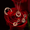 ROSEONLY 玫瑰系列-LOVE ROSE-毛衣链-两环-17mm-18K玫瑰金镶钻 商品缩略图0
