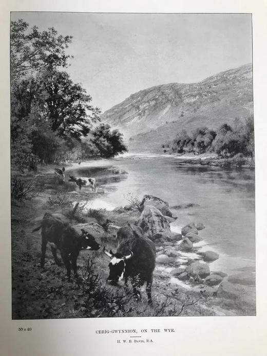 1899年 英国皇家美术学院作品图集 数百幅插图 漆布精装大16开 商品图6