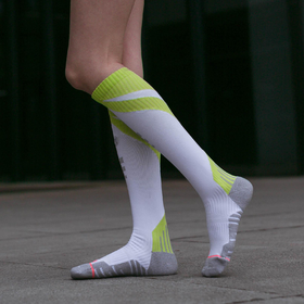 跑IN优选 01压缩袜高筒护腿透气速干马拉松跑步健身女
