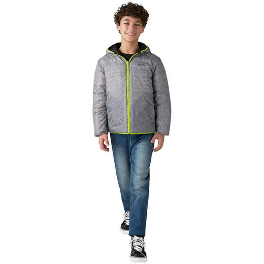 EB童装 大童青少年 双面穿 75%鸭绒 连帽羽绒服 Z-7678 商品图3