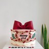 红色宫廷复古爱心蝴蝶结蛋糕送女生老婆-低糖处理无添加 商品缩略图1