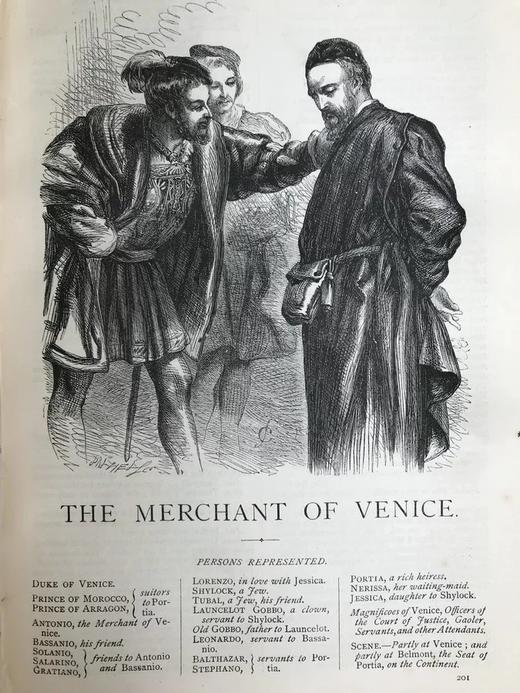 1875年 莎士比亚作品集（全2卷） 约翰·吉尔伯特340幅插图 皮装16开 商品图10