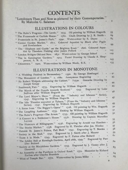 1920年 伦敦人的过去与现在 45幅插图 漆布精装大16开 商品图4