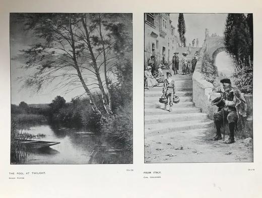 1903年 英国皇家美术学院作品图集 数百幅插图 漆布精装大16开 商品图8