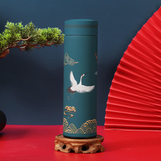 【茶水分离】创意中国风式ins插画国潮罗马杯文艺泡茶网水杯子 商务保温杯 商品图3