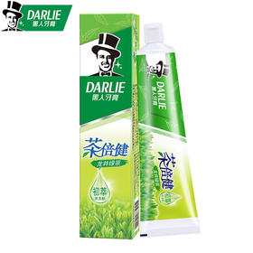 黑人牙膏茶倍健龙井绿茶190g*2支装家庭实惠装清新口气正品   日用品