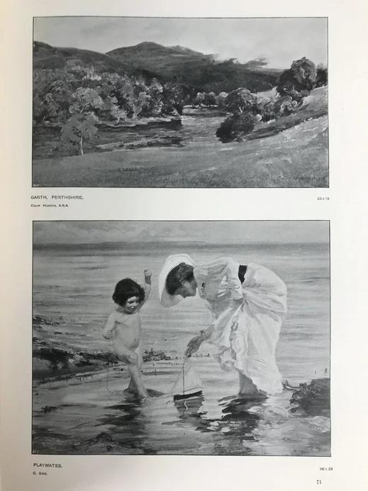 1903年 英国皇家美术学院作品图集 数百幅插图 漆布精装大16开 商品图12