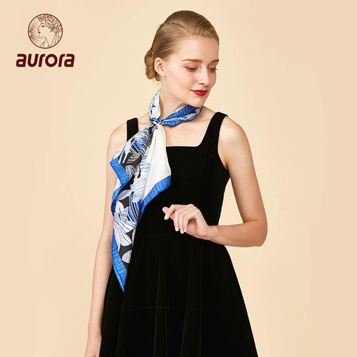 隐 真丝丝巾 商品图3