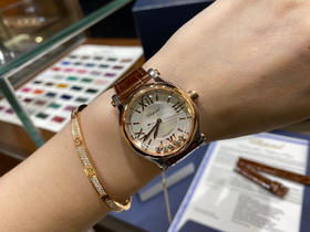 萧邦快乐钻 五钻33mm 专柜新款33mm 女士机械腕表