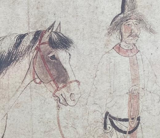 【定制书画】（北宋）李公麟《五马图》《临韦偃牧放图》纸本 手卷 馆藏书画高仿复制艺术品（付款后28天内发货） 商品图2