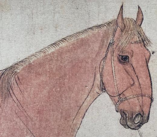 【定制书画】（北宋）李公麟《五马图》《临韦偃牧放图》纸本 手卷 馆藏书画高仿复制艺术品（付款后28天内发货） 商品图4