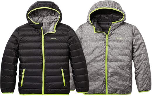 EB童装 大童青少年 双面穿 75%鸭绒 连帽羽绒服 Z-7678 商品图6