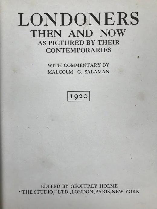 1920年 伦敦人的过去与现在 45幅插图 漆布精装大16开 商品图3