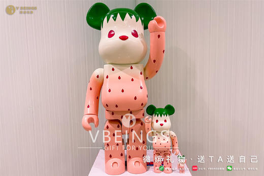收藏系列 Be@rbrick 400%系列 白色草莓 商品图1