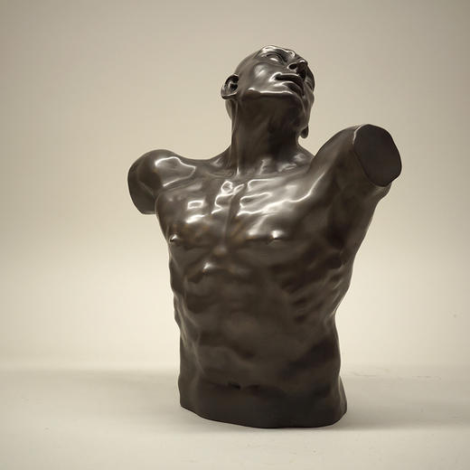 不仁斋薛继业雕塑习作铸铜人体摆件 商品图0