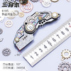 三刃木新品大马士革钢折叠小刀钛合金吊坠挂脖工具开快递锋利小刀 商品缩略图1