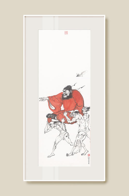 薛继业水墨连框高精版画80*38有框客厅卧室卫生间走廊装饰画 商品图0