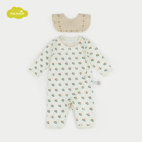 【尺码偏小请拍大一码】moimoln小云朵童装2021年秋冬新款女宝纯棉长袖连体衣可爱爬服LQW0NAUU27