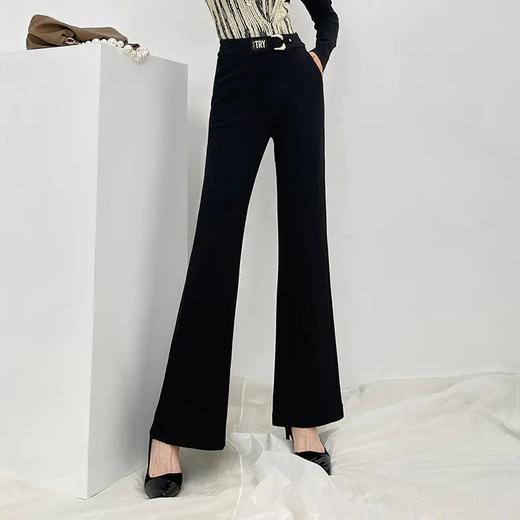 PXSJ21525 微喇裤女长裤高腰2021新款秋季款女士气质喇叭休闲裤修身显瘦大码 商品图5