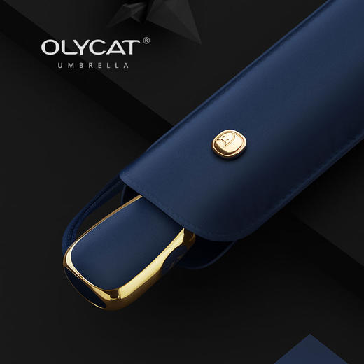 OLYCAT超轻扁形全自动伞 三折晴雨伞 便携防紫外线太阳伞 商品图5