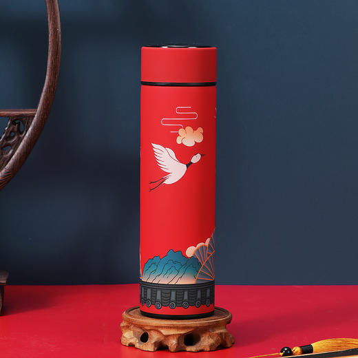 【茶水分离】创意中国风式ins插画国潮罗马杯文艺泡茶网水杯子 商务保温杯 商品图5