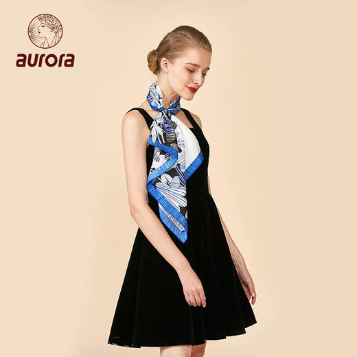 隐 真丝丝巾 商品图2