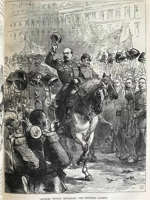 约19世纪后期 卡塞尔德法战争史：1870-1871年（全2卷） 数百幅版画插图 真皮精装16开 商品图12