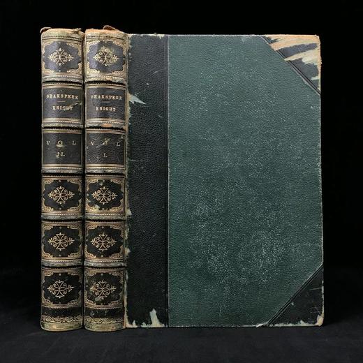 1875年 莎士比亚作品集（全2卷） 约翰·吉尔伯特340幅插图 皮装16开 商品图0