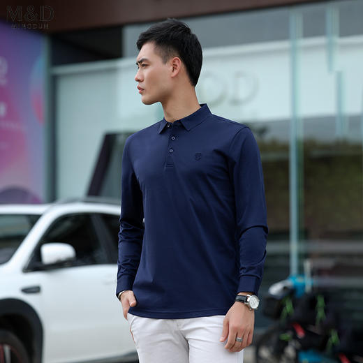 秋冬长袖Polo衫M0CB11198 商品图1