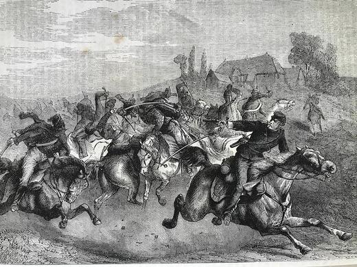 约19世纪后期 卡塞尔德法战争史：1870-1871年（全2卷） 数百幅版画插图 真皮精装16开 商品图10