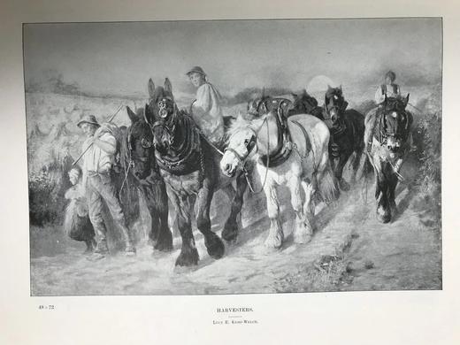 1899年 英国皇家美术学院作品图集 数百幅插图 漆布精装大16开 商品图3