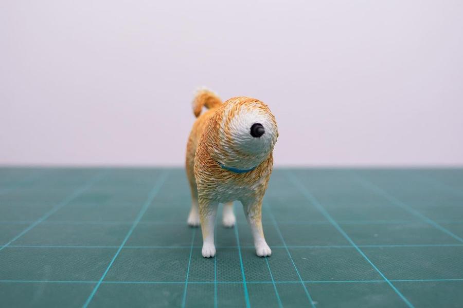 限量 动物星球正版沙雕系列 铅笔头狗 潮玩手办