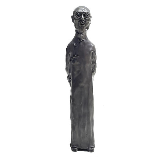 不仁斋 薛继业雕塑 铸铜限量齐白石像摆件 商品图1