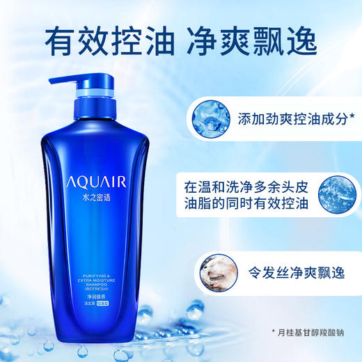 资生堂 水之密语净润臻养洗发露(控油型)600ml 商品图2