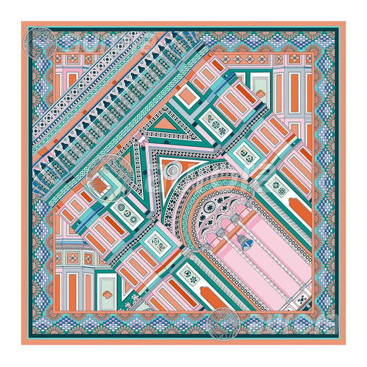 花之圣都 真丝丝巾 商品图1