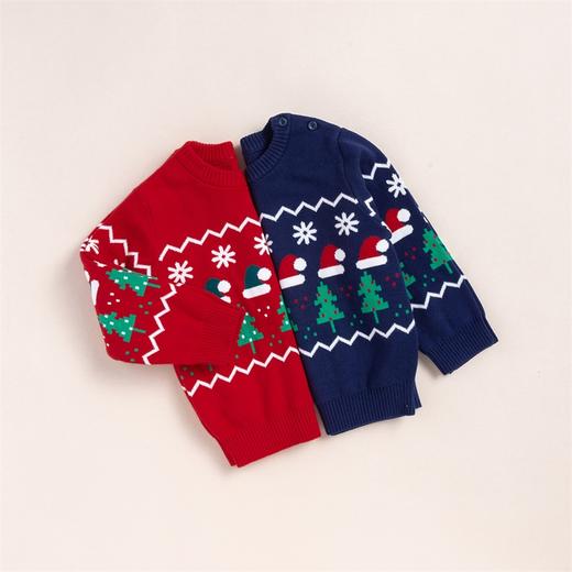 贝贝怡男女童宝宝儿童春秋针织套头毛衣213S2806 商品图7