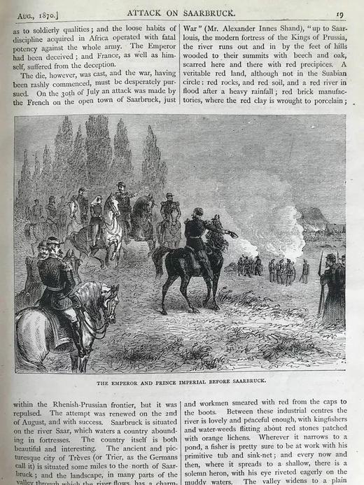 约19世纪后期 卡塞尔德法战争史：1870-1871年（全2卷） 数百幅版画插图 真皮精装16开 商品图9
