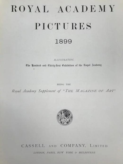 1899年 英国皇家美术学院作品图集 数百幅插图 漆布精装大16开 商品图2