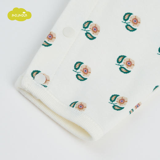 【尺码偏小请拍大一码】moimoln小云朵童装2021年秋冬新款女宝纯棉长袖连体衣可爱爬服LQW0NAUU27 商品图3